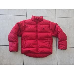Polo Ralph Lauren Down Filled Puffer Jacket Coat Youth Unisex Size Small 8/10